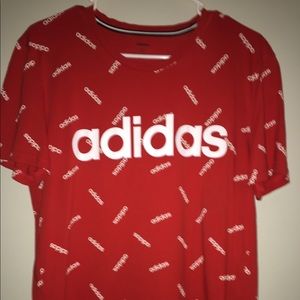 Red Adidas shirt